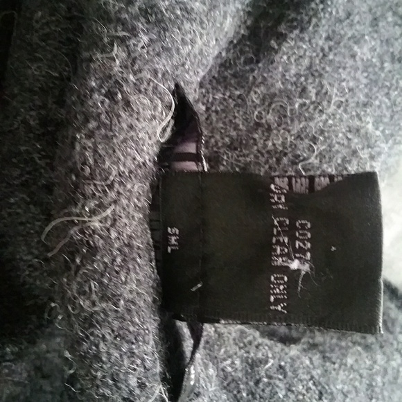 Elena Solano Charcoal Gray Boiled Wool Jacket - Picture 6 of 7